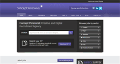 Desktop Screenshot of conceptpersonnel.co.uk